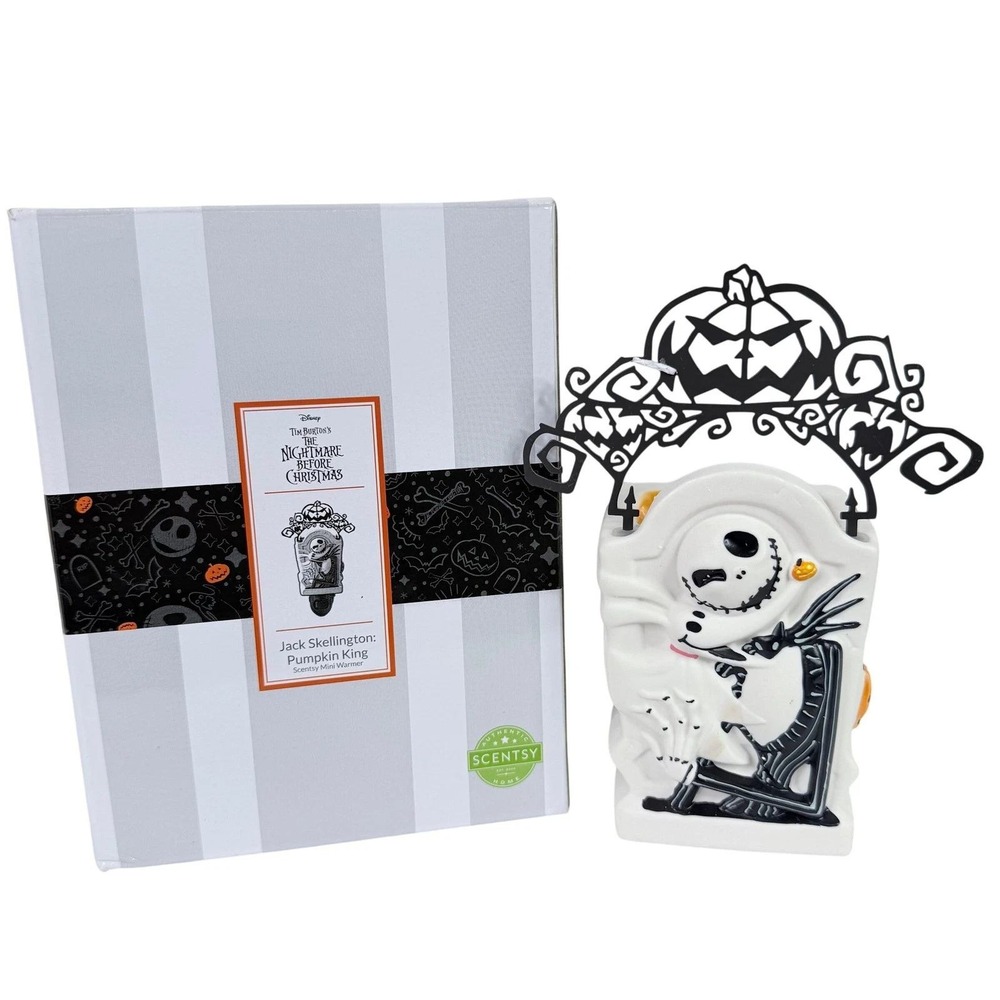 Scentsy Disney Jack Skellington Pumpkin King Mini Warmer Nightmare Before Xmas